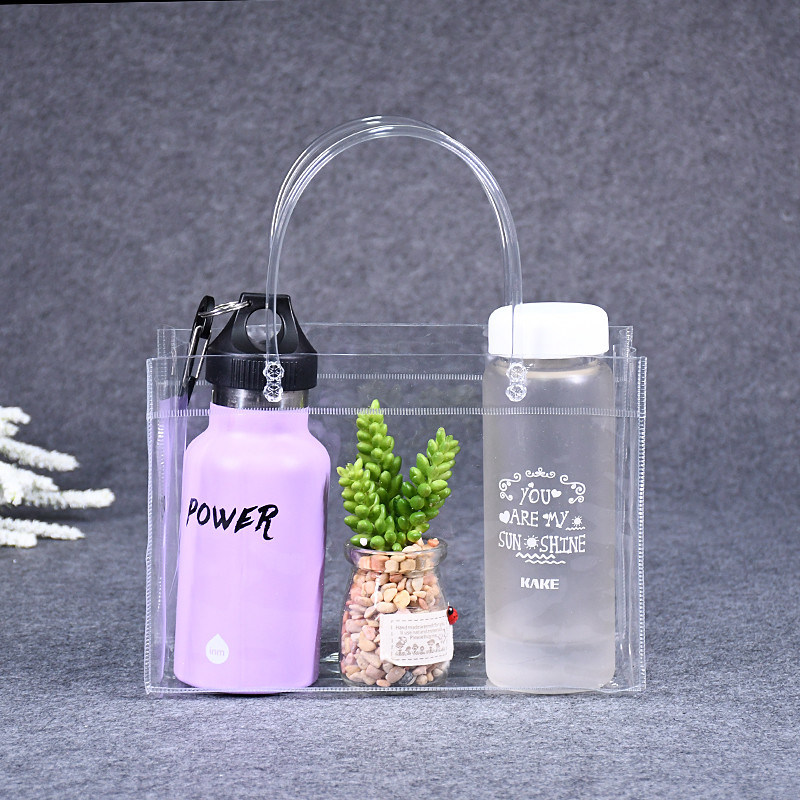 12 X 12 Clear PVC Tote Bag Quality High Clear Medium Tote