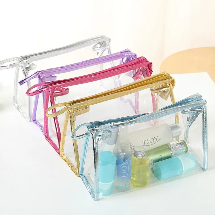 Custom EVA Cosmetic Bag Extra Large Women High Capacity Transparent Neon