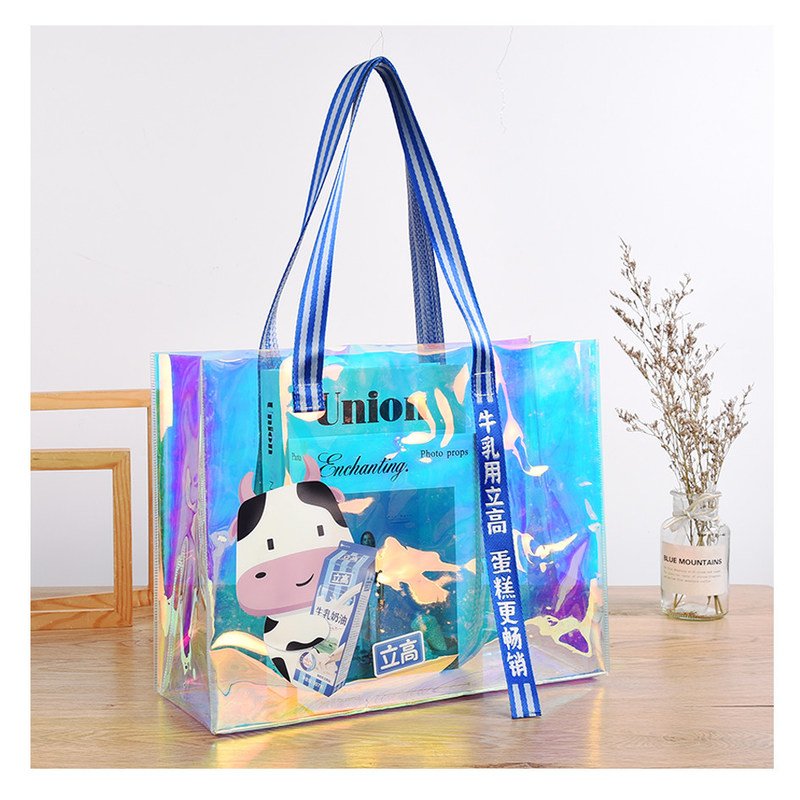 Transparent Clear Pvc Bag With Handle 30cm Reusable Promotional Gifts Daily Life